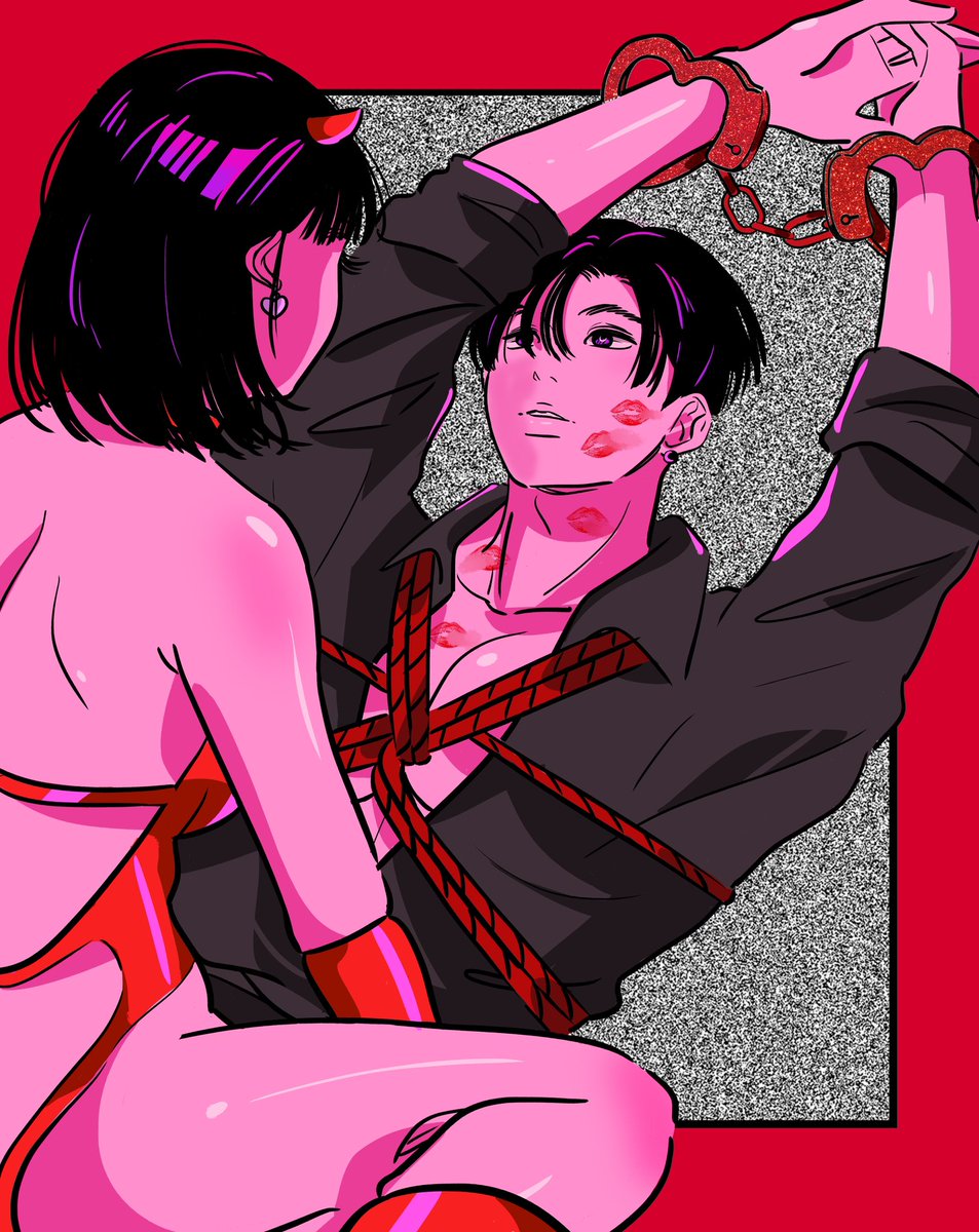 spriscillart's tweet photo. More heartcuff series 🎀🩷💋⛓️ https://t.co/5QV8z4GVYS