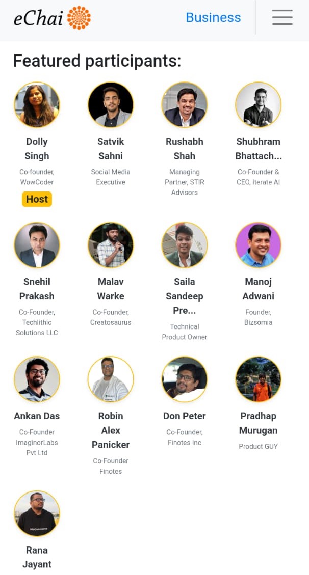 CodeWithDolly's tweet image. Excited to host today's #eChai event - "Products Growth Meetup"!
.
Join me if you're a startup enthusiast or building your own product. we delve into key products, scaling strategies, team building & funding insights.
FreeTickets: echai.ventures/events/product…
#ProductsGrowth