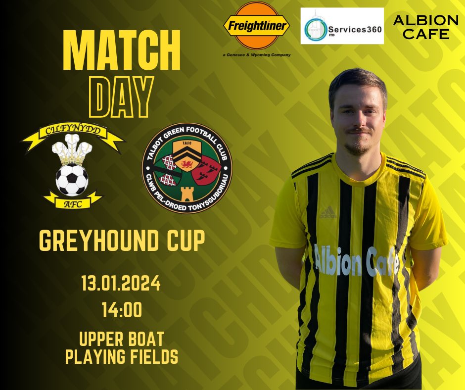 Cilfynydd AFC (@cilfynyddafc) on Twitter photo ๐๐๐๐๐๐๐๐:
After a four week break, we return to action tomorrow as we host league leaders <a href="/TalbotGreenFC/">Talbot Green FC</a> in the Greyhound Cup.
๐ ๐๐๐๐๐๐๐๐:
After a four week break, we return to action tomorrow as we host league leaders <a href="/TalbotGreenFC/">Talbot Green FC</a> in the Greyhound Cup.
๐