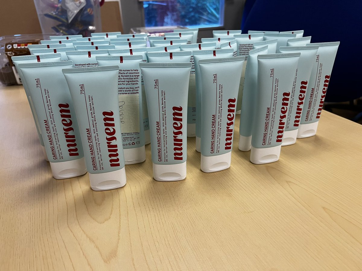 ❗️Appreciation Post ❗️ Huge thankyou to our fabulous PNA @nihaaasif for linking in with #Nursem who have supplied all staff in MHLS with a Caring Hand Cream, developed especially for nursing hands ✋🏻 #PNA #Wellbeing @NadiaXx15 @nivison_ajn @GMMH_NHS