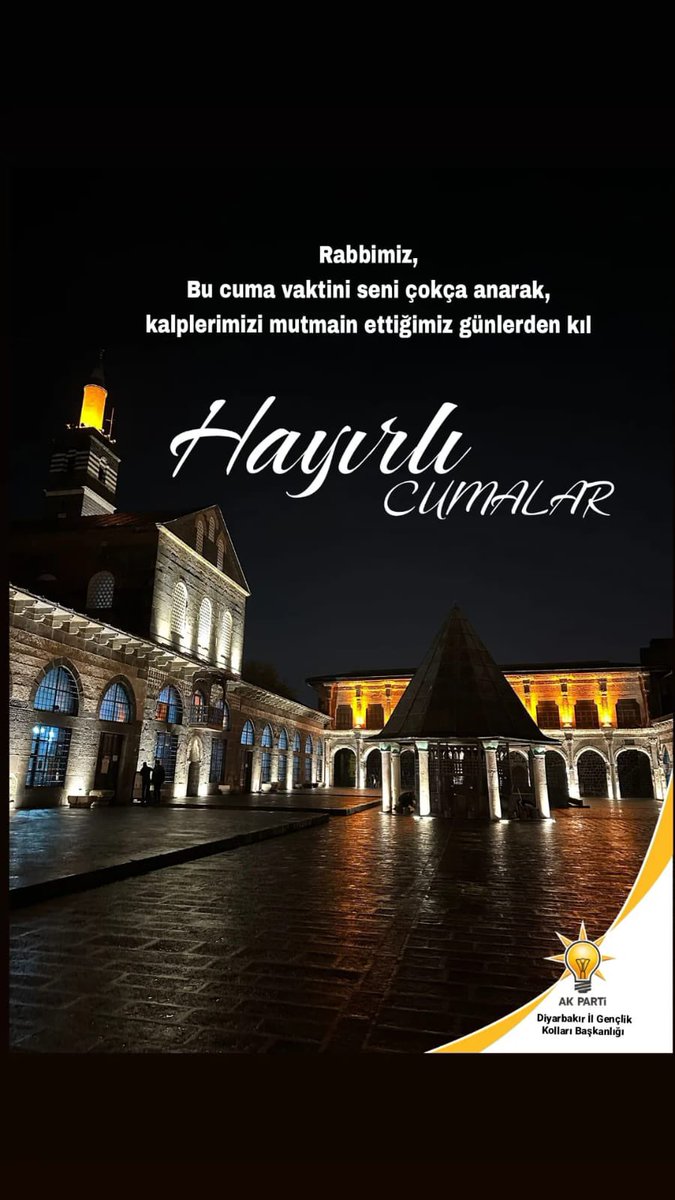 Rabbimiz, 

Bu cuma vaktini seni çokça anarak, kalplerimizi mutmain ettiğimiz günlerden kıl. 

Hayırlı Cumalar.