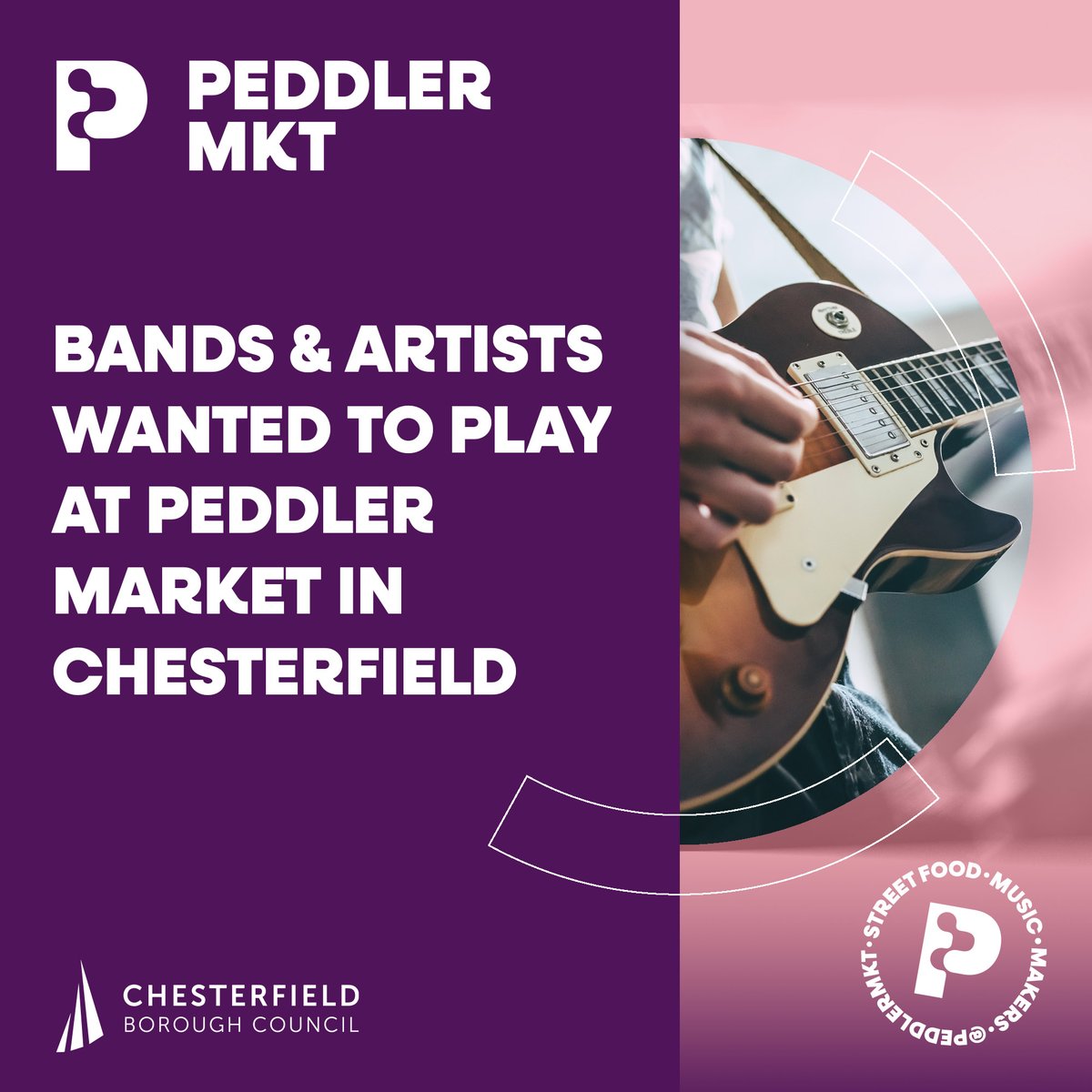 We are always on the lookout for new bands and artists to play at our Peddler Markets. Sign up via the link if you're interested: mailchi.mp/3b9a6382f360/b… #peddlermarket #peddlermkt #bands #music #chesterfield #chesterfieldbands