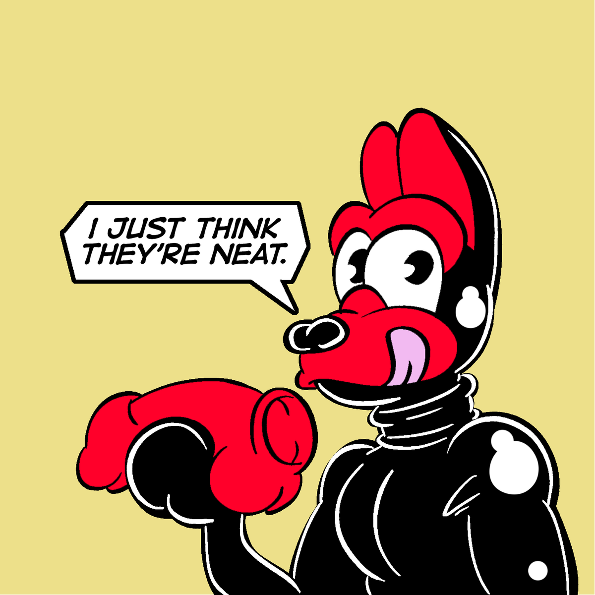 SpacePupSilver's tweet photo. PSA: Be utterly unhinged and obsessed about your kink.
It doesn't matter if you are the only person in the world into it.  Your kink is yours and only you have the power to make more of it happen in the world.
Fetish is not about whats fashionable, it's about whats hot 'to you'. https://t.co/UD8feyhpPL