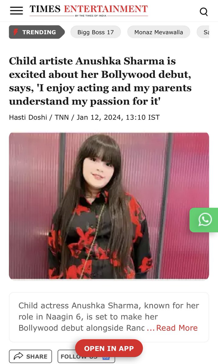 itsAnushkaa's tweet photo. @timesofindia ❤️ https://t.co/2RarqZYMLQ