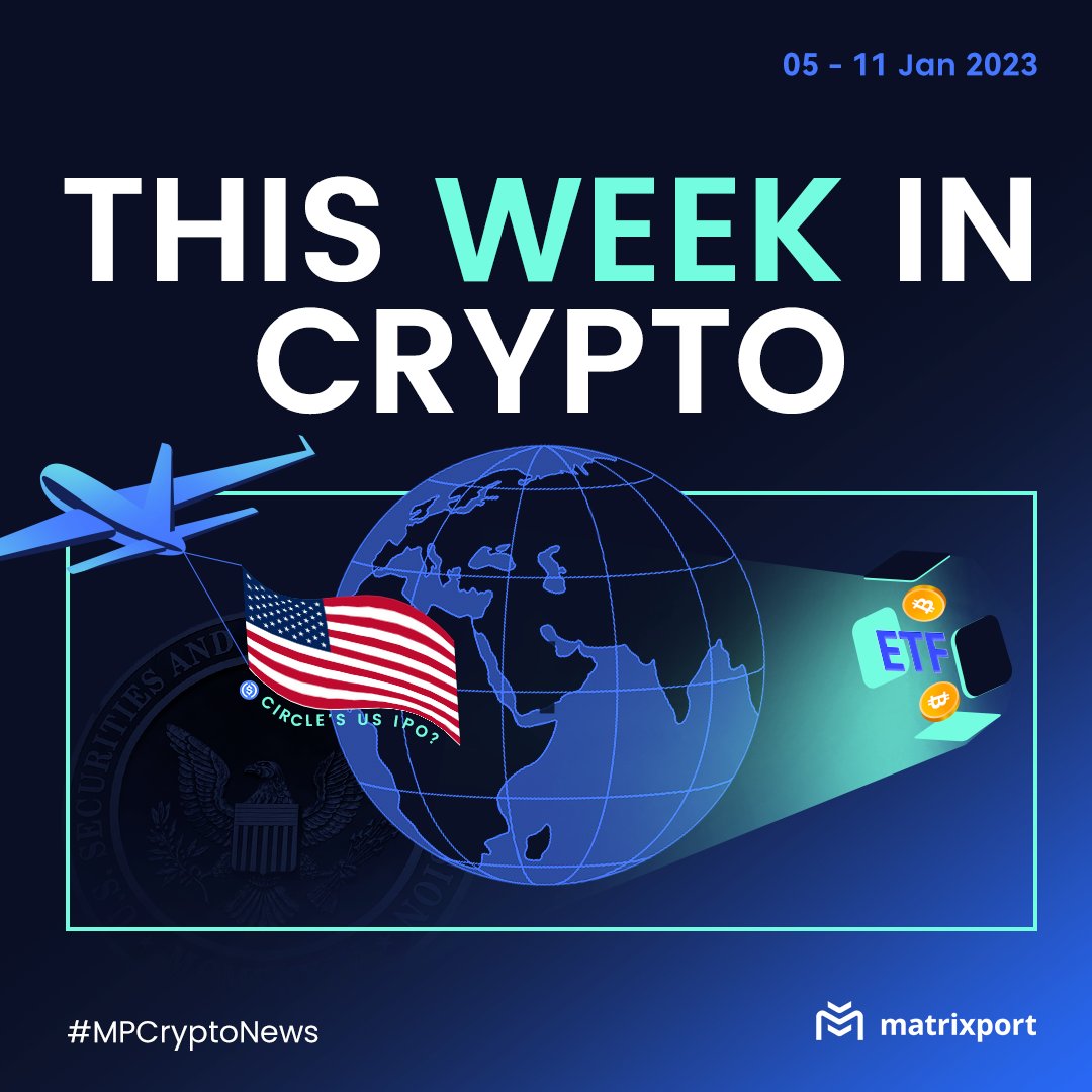 🛸This week in #crypto 5 - 11 Jan 2024
Breaking down key headlines on what you need to know in the world of #digitalassets

 🤖 #SEC Hacking Confirmed
🚀 SEC Greenlights All #BitcoinETFs
📈 Circle’s US IPO Filing
and more 🧵