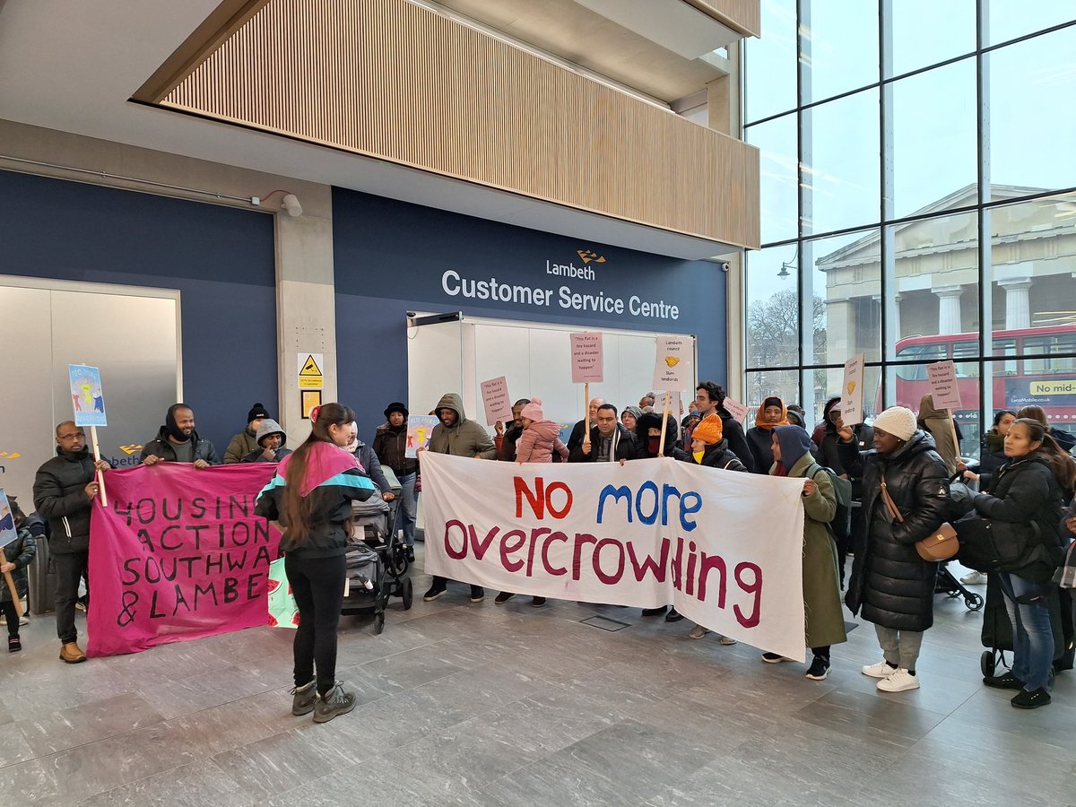 HousingActionSL's tweet photo. Lambeth council🤝slum landlords

We won't allow this to continue! We can't wait for Dareen to be hospitalised for a 6th time.

Over 60 HASL members are occupying @lambeth_council's offices to demand immediate action @mia_kaye @TimWindle

https://t.co/TSYJOFGSL2 https://t.co/HFnMkdCWUh