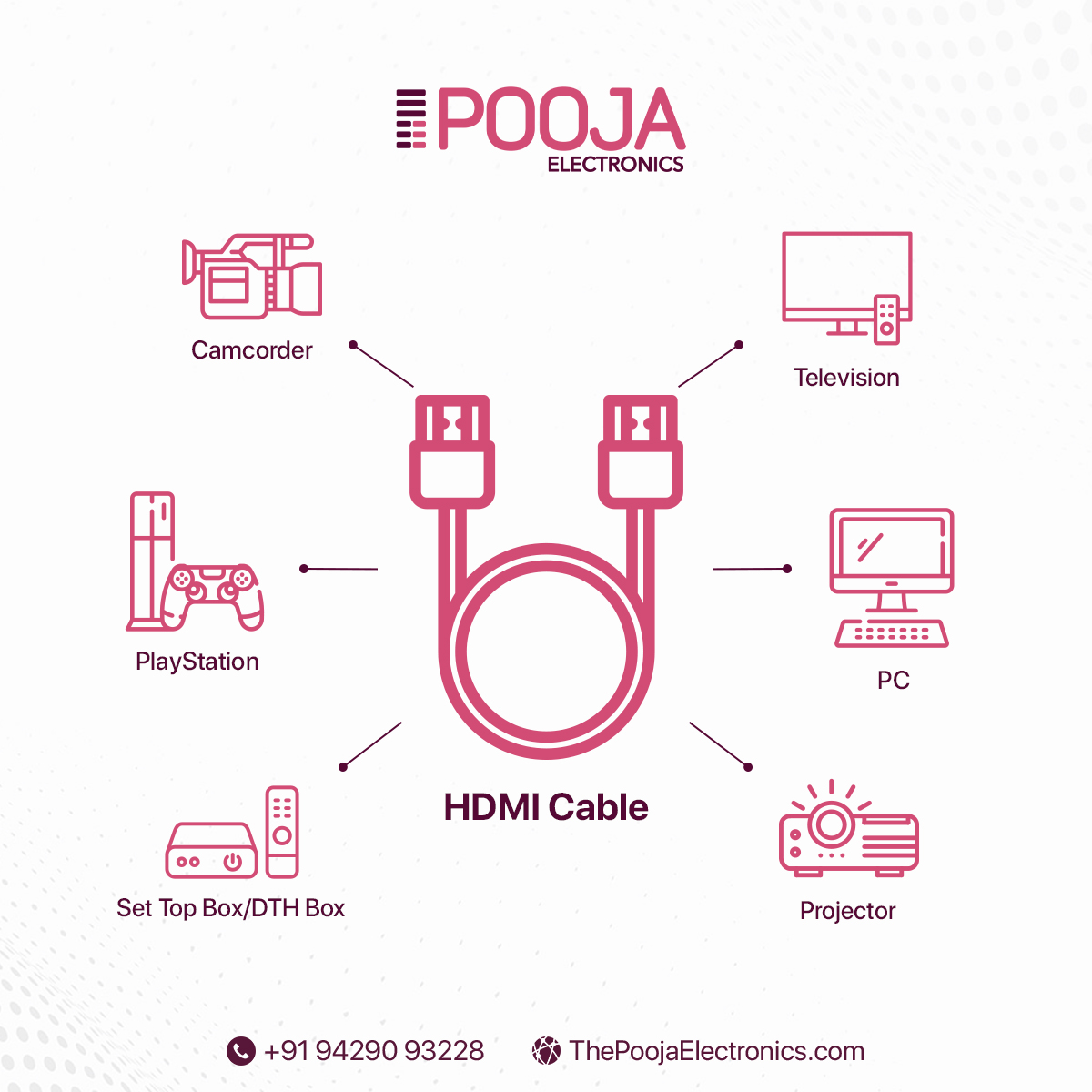 Don't settle for less – transform your entertainment moments with unparalleled clarity and seamless connectivity.
.
#poojaelectronics #HDMICables #HighDefinition #HDQuality #CableUpgrade #Connectivity #AudioVideo #HomeEntertainment #DigitalStreaming #TrustedRepairs