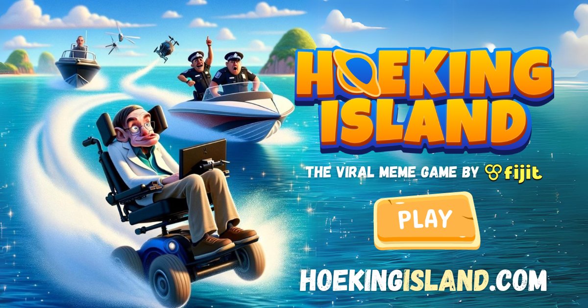 Hoeking Island is LIVE! Play now at HoekingIsland.com or on the <a href="/fijit_club/">Fijit Arcade 👾</a> app 😂🧑‍🦽🏝️

Please help us make this viral! RT for the best karma 🙏♥️🎮