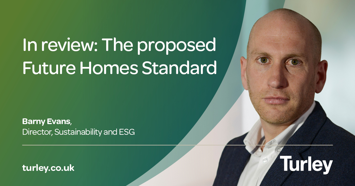 The consultation on the Future Homes and Buildings Standards was launched just before Christmas. Our #Sustainability and ESG team has now digested it thoroughly and our review is available here: turley.co.uk/comment/review…