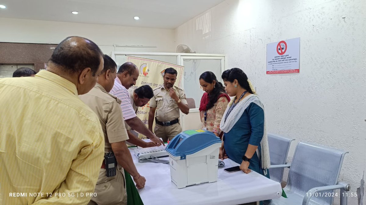 EVM Awareness Programme in Bangalore Urban DC Office