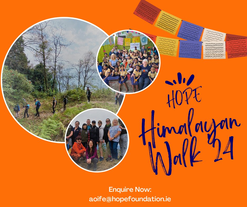 Make 2024 a year to remember by taking the trip of a lifetime! If you would like to find out more please email: aoife@hopefoundation.ie or visit hopefoundation.ie/hope-himalayan…