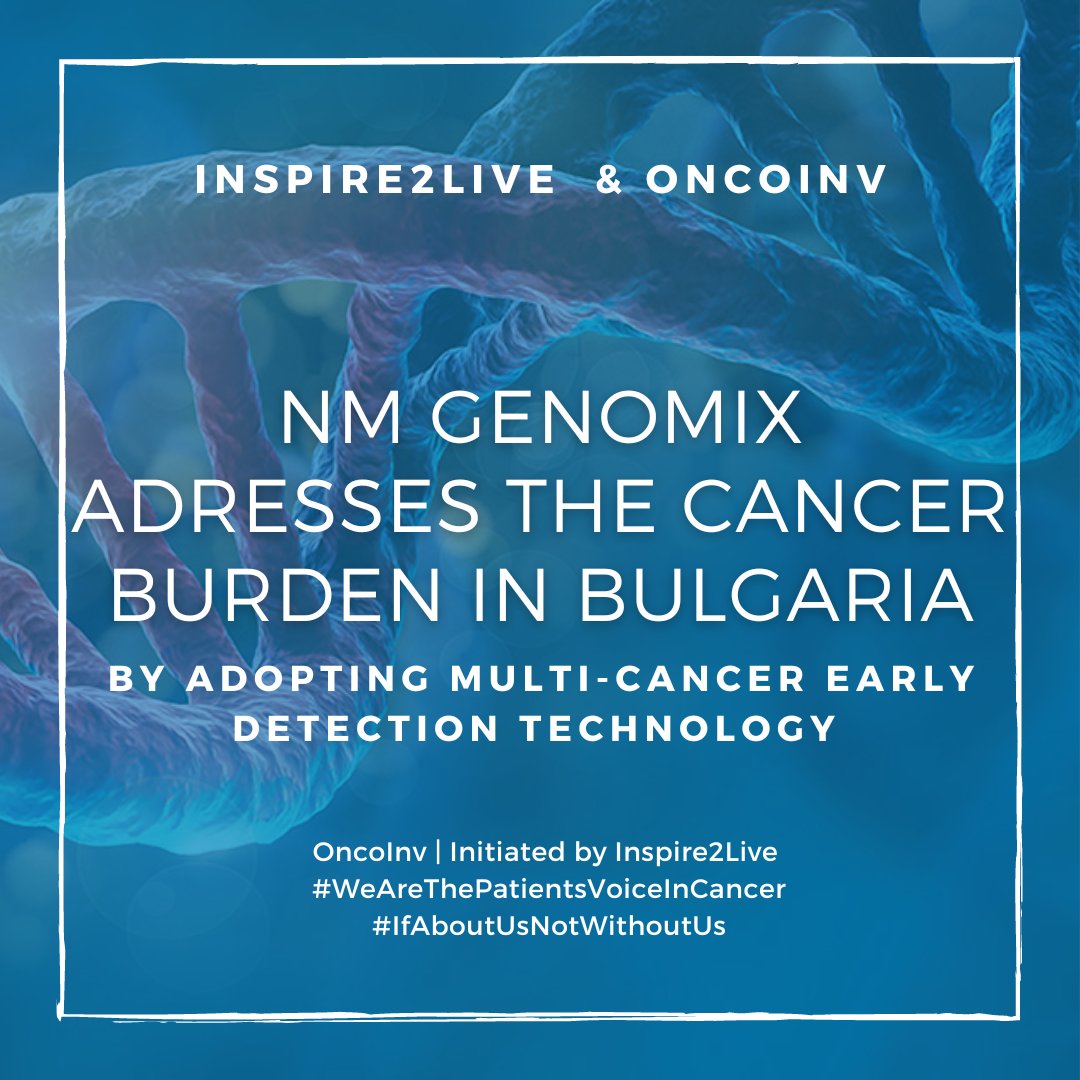 NM Genomix and OncoInv have joined forces to make multi cancer early detection available in Bulgaria. OncoSeek® is a patient-friendly product to detect cancer as it is on a blood sample and requires no biopsy or imaging equipment. 

Read more at inspire2live.org/news/nm-genomi…
