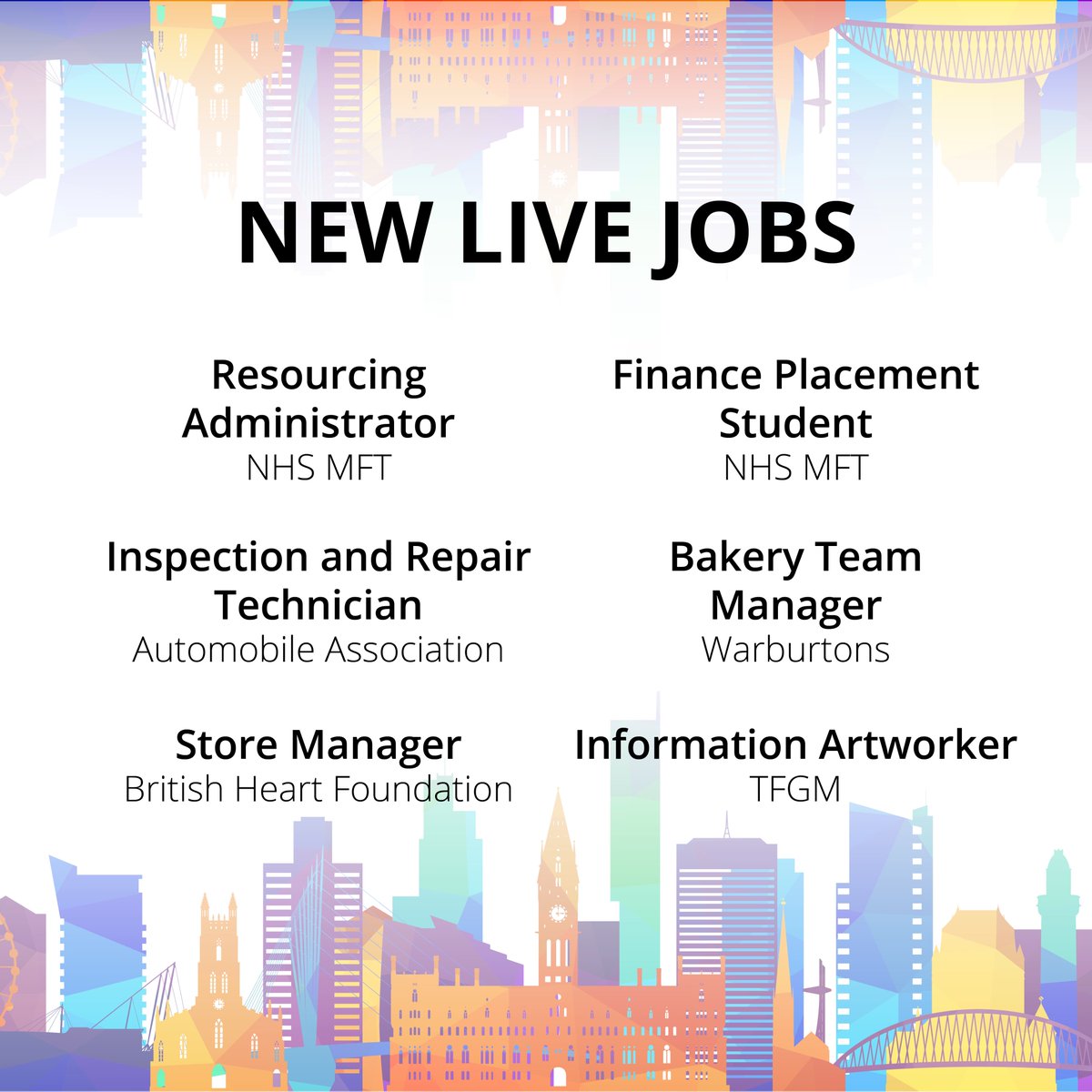 JobsinMCR's tweet photo. Employers are looking for graduates, mechanics and bakers. Ending another great week of jobs posted on JIM!

For more information and to apply head over to our website.
Link below 🔗
https://t.co/pBihopq5xd

#hiring #jobhunt #jobalert #manchesterjobs https://t.co/ODBJ8DdhCr