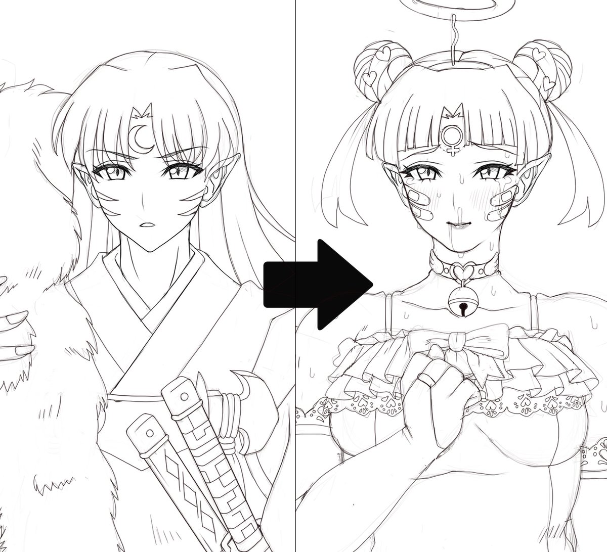 pixivFANBOXでメス堕ち殺生◯ 無様天使堕ち 落書きを公開しました! https://t.co/kXTTfIfHO5 