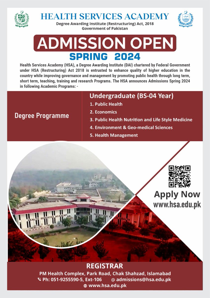 Health Services Academy-Official tweet media