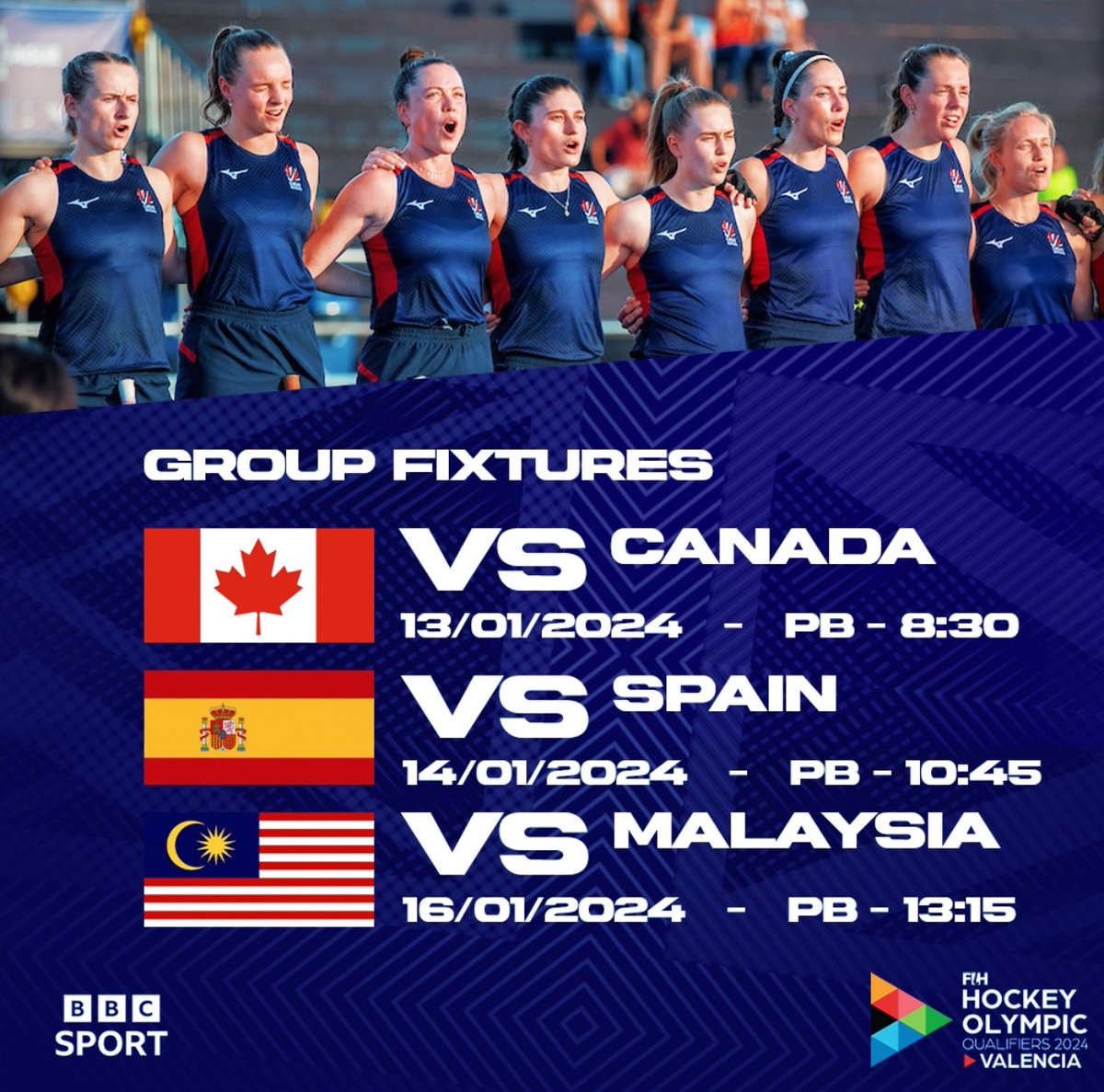 Next week @GBHockey are in action aiming to secure a spot at the Paris Olympics in the summer. All games are free to stream on the @BBCSport so make sure you are watching! Former @CaterhamPrep pupil @zachw_9 is in action 🏑 🇬🇧.