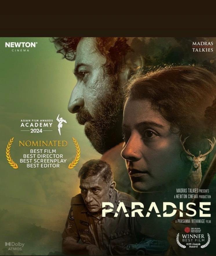 #Paradise gets nominated for 4 awards at 17th Asian Film Awards @AsianFilmAwards Nominations Best Film : Paradise Best Director : Prasanna Vithanage @prasannavith Best Screenplay : Prasanna Vithanage, Anushka Senanayake @Anu_Sen17 Best Editing : Sreekar Prasad @sreekar_prasad