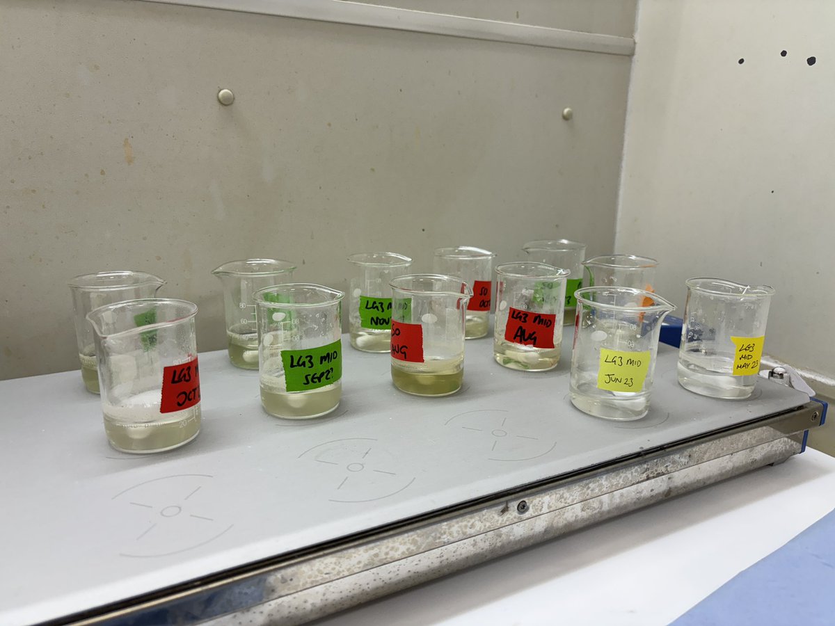 Been a super interesting week undertaking the second phase of phosphate-oxygen stable isotope prep at @BritGeoSurvey, including learning resin chemistry. Big thanks to @AndiSmith10 for supporting this work! Exciting results to come… #geochemistry #nutrient #pollution #tracing