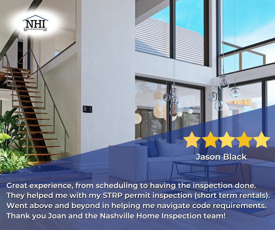 JohnDWatkins's tweet photo. Thank you so much for this 5-star review. ⭐⭐⭐⭐⭐
 We appreciate you being a customer and helping share the word about us. Schedule your home inspection with us! 

Book Your Home Inspection Now!
https://t.co/keDkpn3jQL 

☎️ Call us at (615) 573-4468 https://t.co/rejH5BDPNe