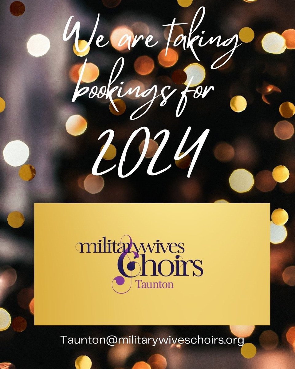 TauntonMWChoir (@tauntonmwc) on Twitter photo We are looking for new adventures for our ladies 😃 so if you would like to book us for an event you have in mind, please email us on Taunton@militarywiveschoirs.org 🥰😊 We are looking for new adventures for our ladies 😃 so if you would like to book us for an event you have in mind, please email us on Taunton@militarywiveschoirs.org 🥰😊