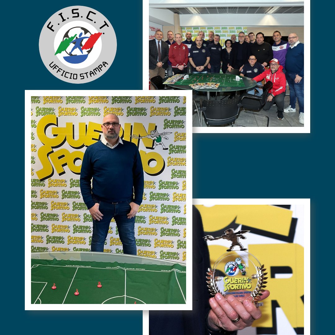 danielecaroleo's tweet photo. 😎Nella sede del @CorSport per le premiazioni del #GuerinSubbuteo 2023, il torneo di #Subbuteo e #CalcioDaTavolo organizzato dalla @FISCT_Official in collaborazione con il @GuerinSportivo e @LEGANAZIONALES1 di @opesitalia💪 https://t.co/qVTqSqcZid