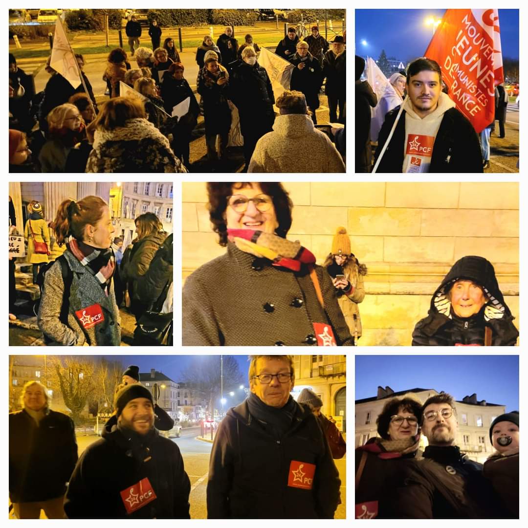 Nous étions hier soir rassemblés devant le tribunal de #Périgueux pour condamner les #violencessexistes et sexuelles, le soutien présidentiel à #Depardieu et exiger le déblocage de moyens pour accompagner toutes les victimes et faire évoluer les mentalités.

@PCF #PCF