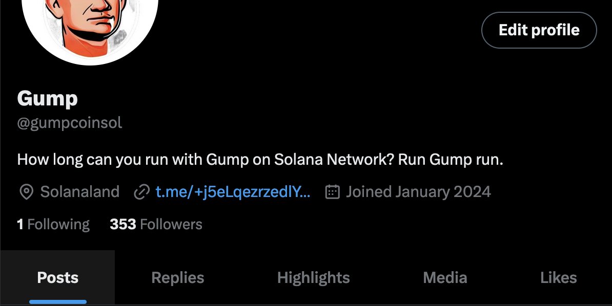 gumpcoinsol's tweet photo. All #GUMP can do is run. 353 runners and counting π
How long can you run with #GUMP?
#RunGumpRun #Solana #memecoins #1000x https://t.co/5QrxdTRldL