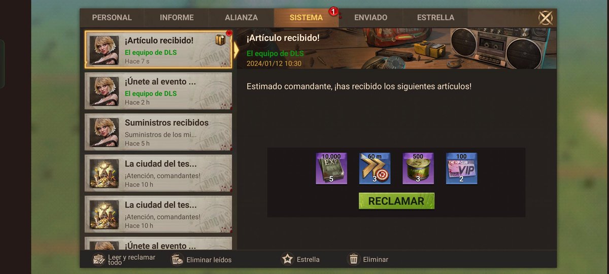 GRAFITTINOW24 PON ESTE CODIGO DE REGALO Y RECLAMA TU RECOMPENSA ANTES DE QUE TERMINE EL EVENTO SUERTE
#doomsdaylastsurvivors
youtu.be/vcvQUfuid5U?si…