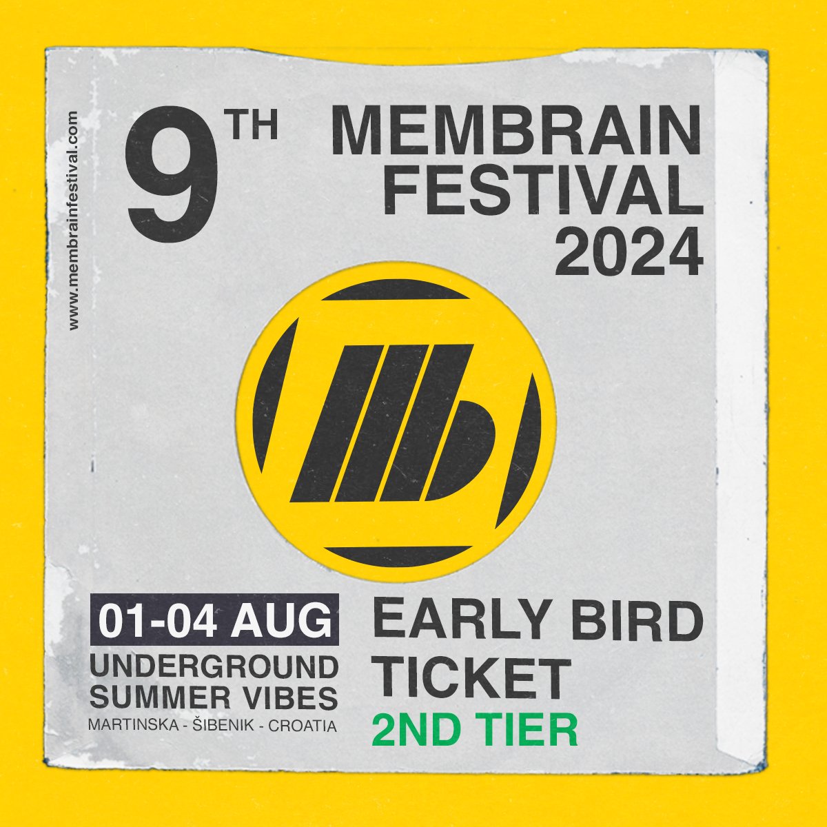 Membrain Festival - Early Birds (2nd Tier) are available till 29th of Feb or till sold out!
membrainfestival.com