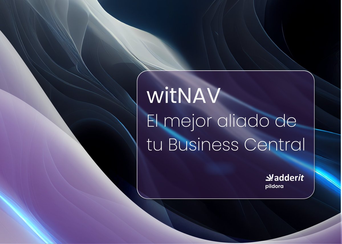 witNAV's tweet photo. ¿Qué es witNAV?

📱 witNAV es una herramienta que se integra con Business Central y optimiza el modo con el que quieres interactuar con el software.

Descubre más aquí: https://t.co/Cqkm4a12Rn https://t.co/m4zOQrweW4