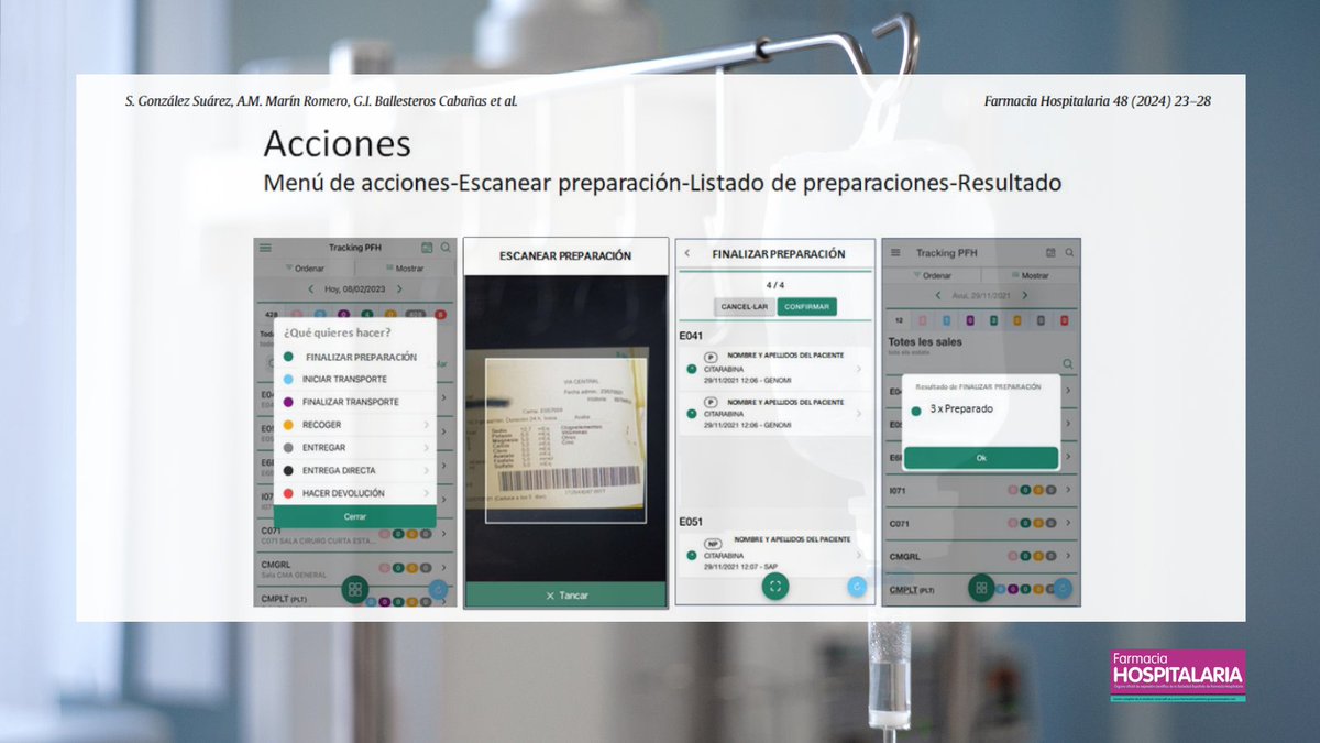 🆕Proyecto Trazam: aplicación móvil para la trazabilidad de preparaciones elaboradas en un servicio de farmacia <a href="/hospitalclinic/">Hospital Clínic</a> 

📌De utilidad para mejorar trazabilidad de manera intuitiva y sencilla #RevistaFarmaciaHospitalaria #HospitalPharmacy revistafarmaciahospitalaria.es/es-proyecto-tr…
