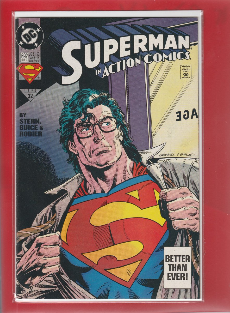 DC Comics 1993

Superman in Action Comics 692

'And Who, Disguised as Clark Kent?'

ebay.com/itm/4044084891…

#comics #comicbook #comicsforsale #comicsforsale🔥 #comics4sale #superman #supergirl #ebayseller #comibineshipping #Karlkesel #rogerstern #butchguice #dccomics