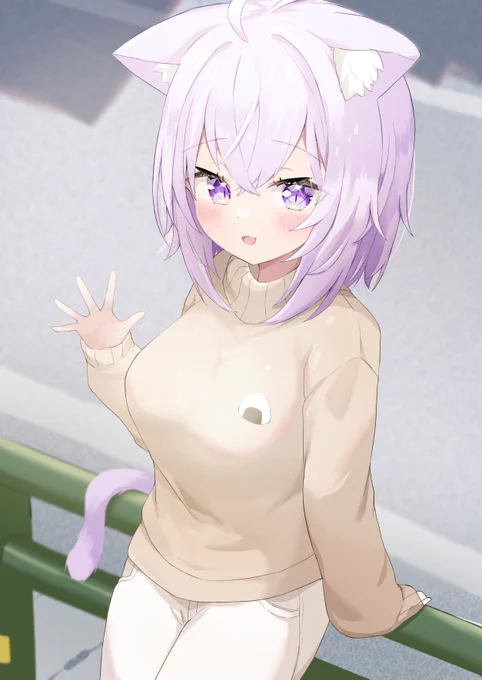 オフの日にデートで待ち合わせ #絵かゆ 