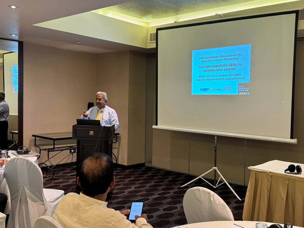 tisrilanka's tweet photo. TISL &amp; @sarvodayalanka in coordination with the Presidential Secretariat held the inaugural multi-stakeholder meeting to formulate the 3rd National Action Plan of the OGP in #SriLanka. 
Read: https://t.co/gocLRYN07t
#OGP #OpenGovernmentPartnership #NationalActionPlan #TISL https://t.co/zKuOSp0f7b
