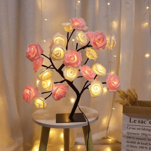 Just imagine seeing the look of joy and love on your special someone's face when you gift them this beautiful rose tree lamp.