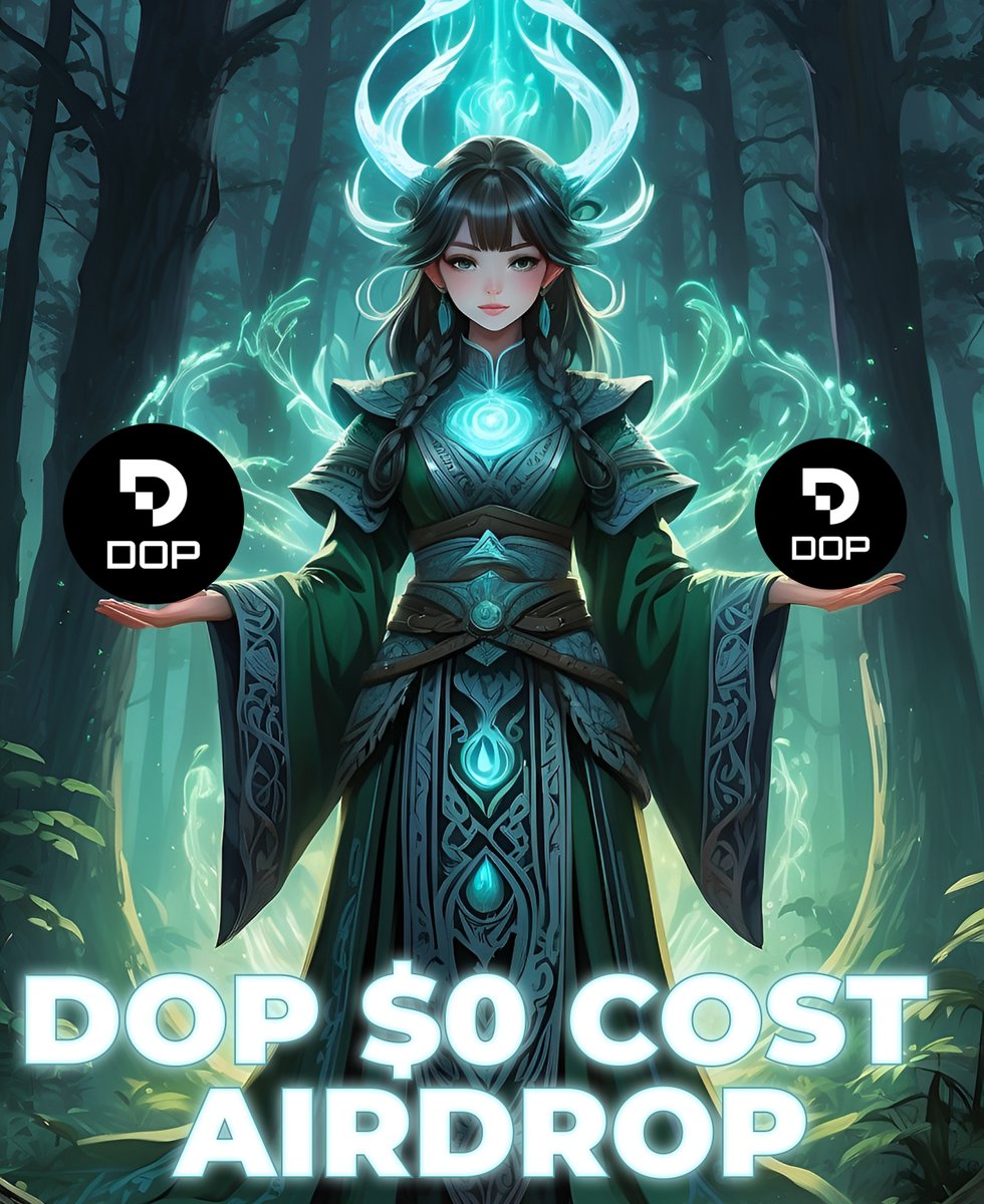 DOP airdrop is officially confirmed!

Zero-cost airdrop, backed by Binance Labs.

With this strategy, you'll multiply your capital🧵👇