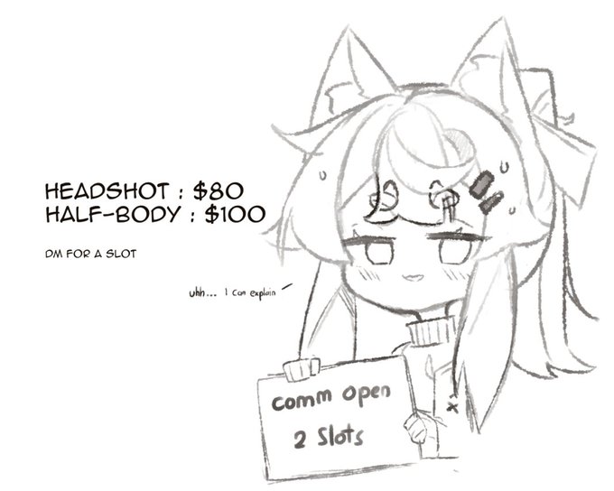 smol C0mm is open!  sorry I can only open 2 slots only, due to time constraint. also these 2 type is available for now 🙇‍♂️