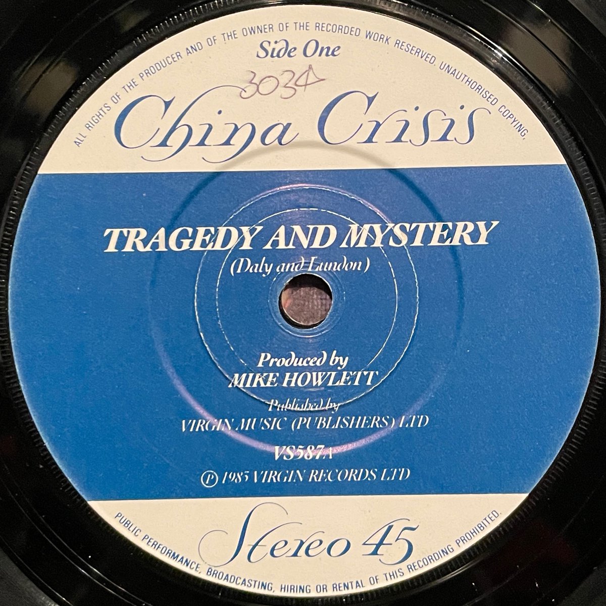 MILEHIGHCLUB202's tweet photo. ほな7いこか
CHINA CRISIS / Tragedy &amp; Mystery [’83 Virgin --- VS 587]
#ChinaCrisis #TragedyAndMystery #WorkingWithFireAndSteel #MikeHowlett #vinylbar #musicbar #レコードバー #mhc12012024
https://t.co/rO5ZiUBZxz https://t.co/XDm2xV3zKY