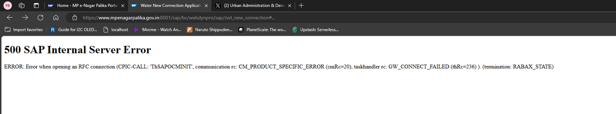 _pavitra_af's tweet photo. @mpurbandeptt Your website is down since forever, please take a look : https://t.co/WtfnaKehnf