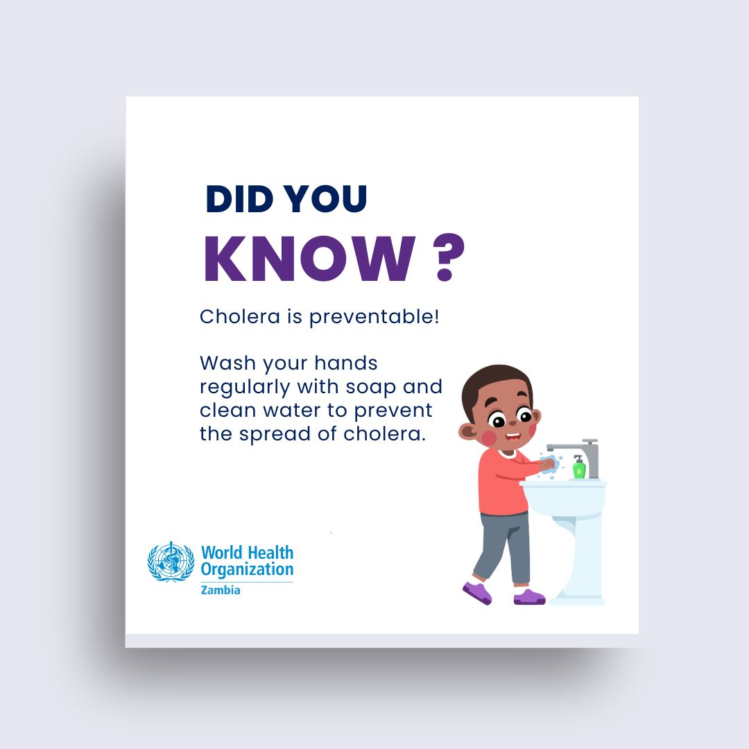 #Cholera is preventable!
#PreventCholera #CholeraResponse #HealthForAll
