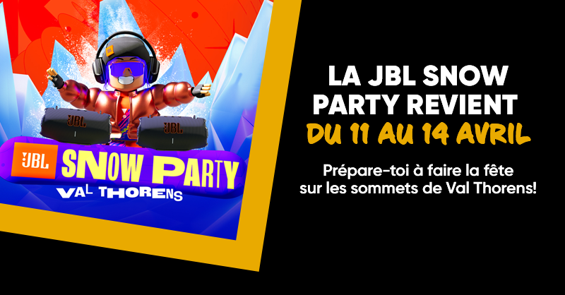 Fnac's tweet photo. Tentez de gagner vos places pour la #JblSnowParty 🏂 Renseignements ICI 👉 https://t.co/zhxH35gRz8 https://t.co/5aPRZnWhy1