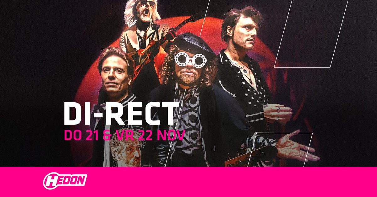 Hedon's tweet photo. #BEVESTIGD De haagse rockband DI-RECT komt terug naar Hedon met hun nieuwe Sphinx clubtour, en wel 2 avonden!

Tickets gaan maandag om 12.00 uur in de verkoop via:
Donderdag 21 november: https://t.co/wR4HrZr1rc
Vrijdag 22 november: https://t.co/VNtxVfiNCL https://t.co/izrk0as1ii