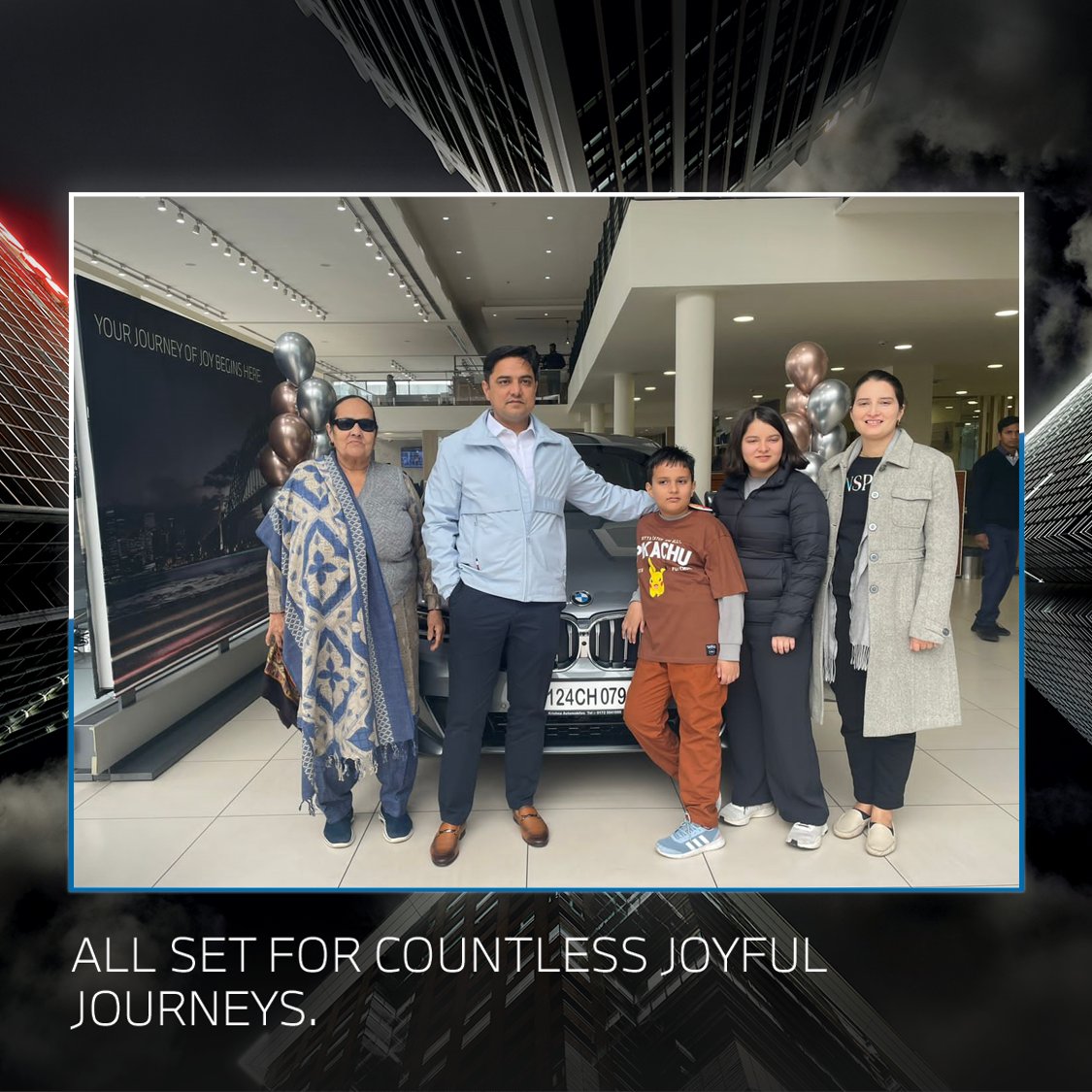 BMWKrishnaAuto's tweet photo. Created for those who have mastered the rules of luxury.
We are delighted to deliver Dr. Jasbir Lather &amp; Family an experience of JOY and Sheer Driving Pleasure with the new BMW 6 Series Gran Turismo.
Welcome to the exciting world of BMW.
#LuxuryRecrafted #BMW6GT #BMW6Series https://t.co/zKzOnk9laO