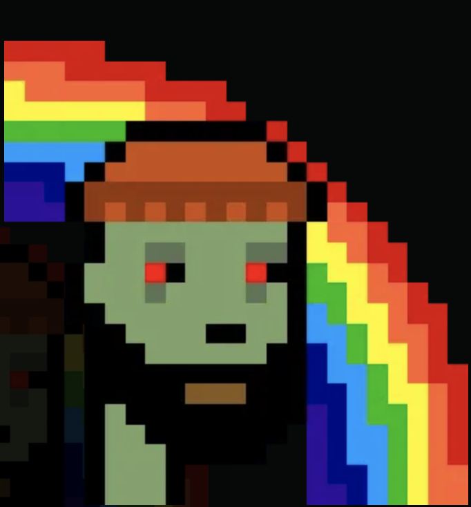 pridepunks2018's tweet photo. TRADING DAY - these amazing PridePunks got sold:

Punk #7914 for 0.591 ETH (USD 1,533)

Punk #2560 for 0.601 ETH (USD 1,773)

We think that's fucking awesome! Go grab yours before it's too late!

#pridepunk #pridepunks #cryptopunk #cryptopunks https://t.co/Llpg3NTnaH