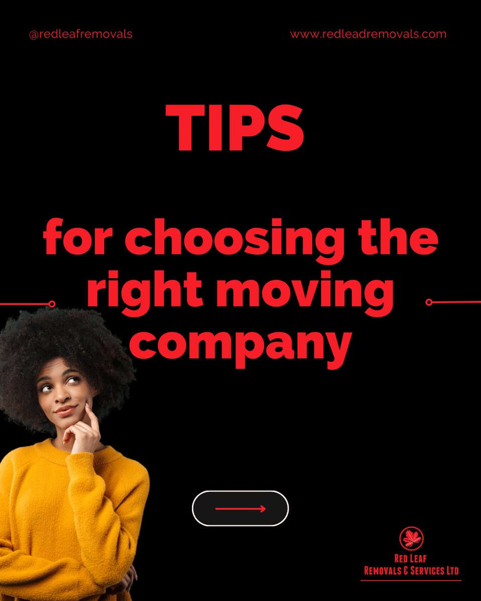 RedleafRemovals's tweet photo. Today we are sharing a new tip to help you choose the right removal company to move you. 

#movingcompany #movers #moving #movingday #professionalmovers #packing #relocation #localmovers https://t.co/wLZ8JWZOR4