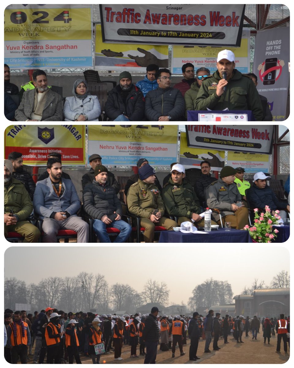 NSS, University of Kashmir, in collaboration with the NYKS, J&amp;K and Traffic Police, Srinagar sucessfully organized the "Traffic Awareness Week" at Polo View, Srinagar, on the eve of the National Road Safety Week 2024. 
<a href="/NssrdD/">NSS Regional Directorate Delhi</a> <a href="/SSPTFCSGR/">Traffic City Srinagar.</a> <a href="/OfficeOfLGJandK/">Office of LG J&K</a> 
<a href="/AsianNewsHub/">Asian News Hub</a>