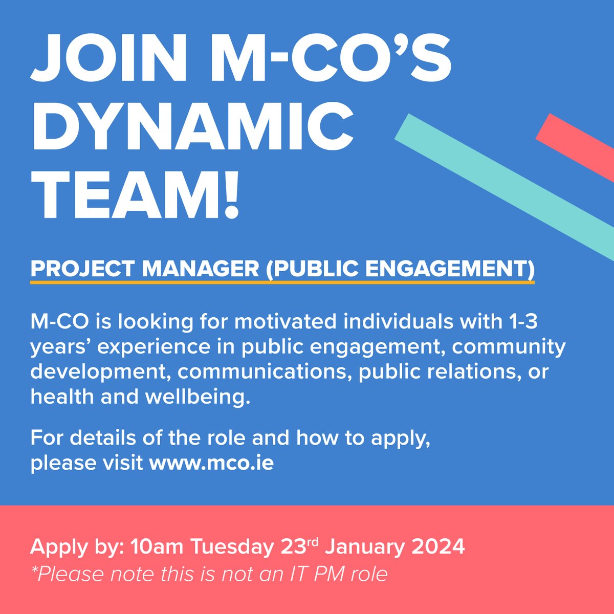#TeamMCO is #recruiting for a Project Manager (Public Engagement). For more details on the role, click here: MCO recruitment role Closing date: 10am on 24th January, 2024 Come work with us! #hiring #workwithus #projectmanager #publicengagement