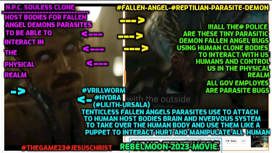 #bodysnatchers #npcs #soulless #clones #fallenangels #parasites #vrill #hydra #demons 
#Thegame23 #cicada3301 #ctf007 #jesuschrist #solarflash 

bitchute.com/video/uRsY9ijc…