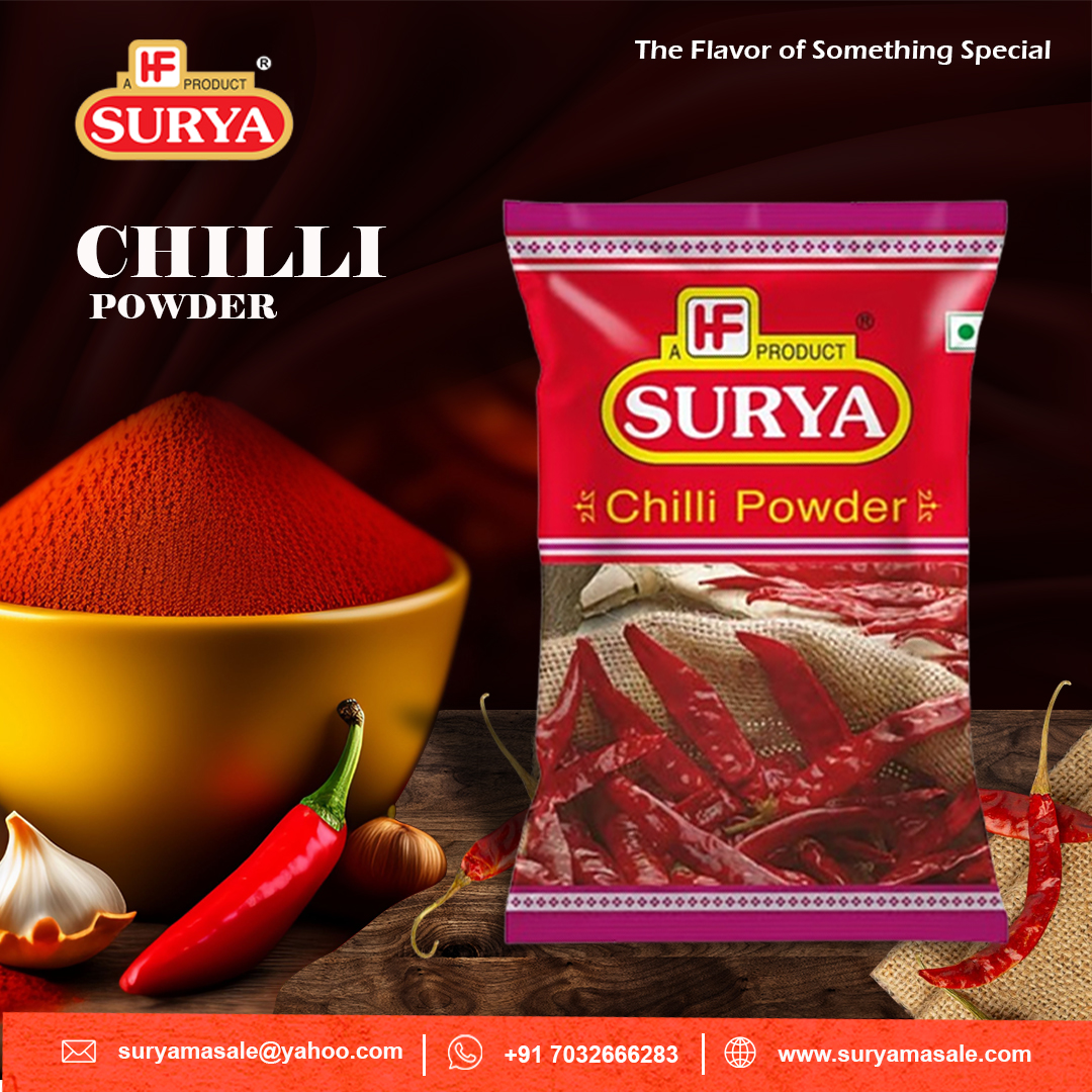 Turn up the heat in your kitchen with Surya Chilli Powder! Elevate your culinary creations to a new level of spiciness and flavour. Unleash the bold and vibrant taste – because every dish deserves a touch of Surya's fiery magic!
#suryamasale #chillipowder #spices #indianspices