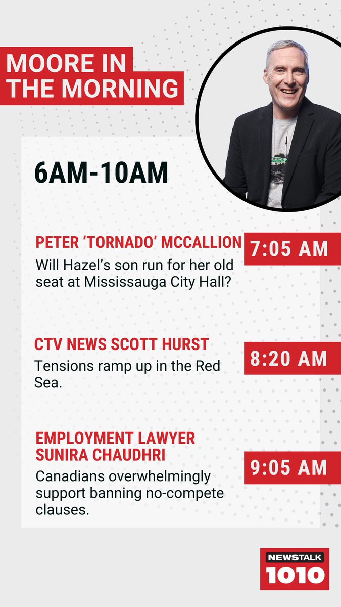 Possibly the winter’s first big storm bears down on Southern Ontario this evening. <a href="/MooreintheAM/">John Moore</a> has the details, plus a look back at the life and career of beloved former Federal NDP leader Ed Broadbent.

Tune in: iheartradio.ca/newstalk-1010/